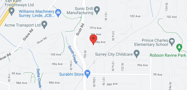 map of 12042 100A AVENUE
